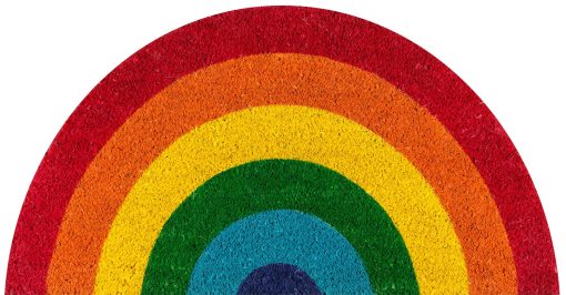Rainbow Graphic Door Mat - Assorted Colors - 1'4"x2'6"